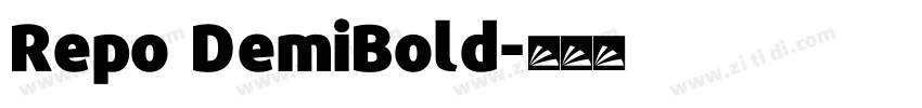 Repo DemiBold字体转换